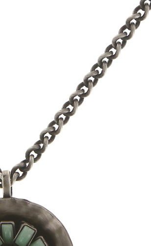 image pour Collier pendant Archaic Love Oracle Vert crystal silver shade small