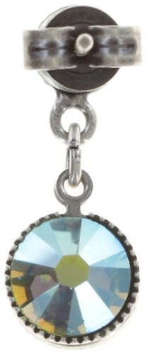 image for Earring Stud Dangling Waterfalls Green / Lila  