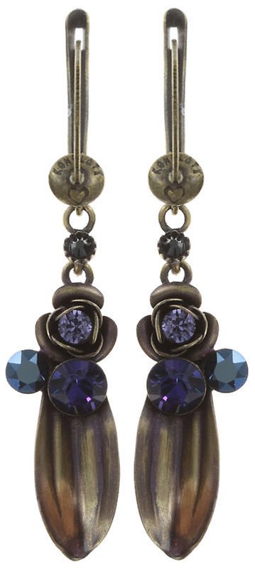 image pour Boucles d'oreilles pendantes In Honor of the Rose Bleu  