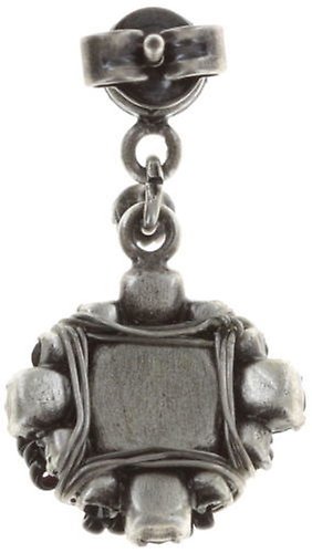 image pour Clou d'oreille pendant Byzantine Noir  