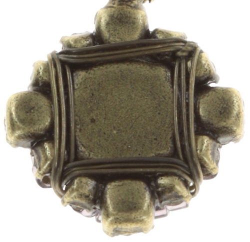 image pour Clou d'oreille pendant Byzantine peach/lila  