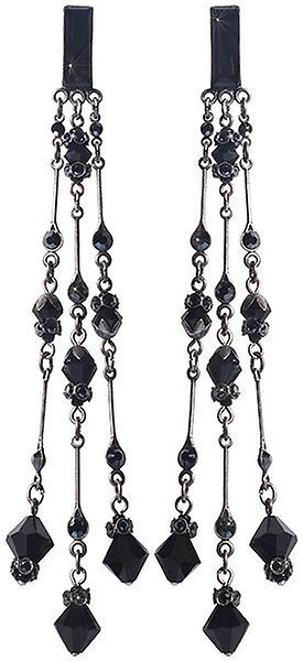 image for Earring Stud Dangling Chandelier Earrings Black  