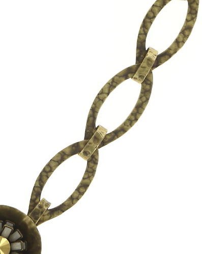 image for Necklace-Y Archaic Love Oracle White crystal metallic sunshine large, small