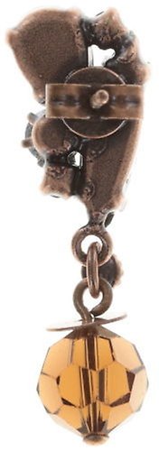 Bild für Ohrstecker baumelnd La Maitresse Braun / Grün  