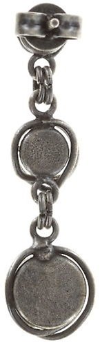 image for Earring Stud Dangling Sparkle Twist Dark Brown crystal bronze shade 