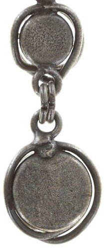 image for Earring Stud Dangling Sparkle Twist Dark Brown crystal bronze shade 