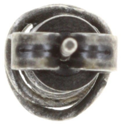 image for Earring Stud Sparkle Twist Dark Brown crystal bronze shade 