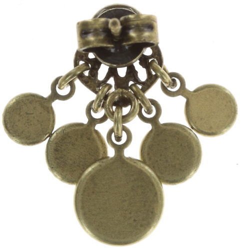 image for Earring stud dangling Waterfalls Multi  