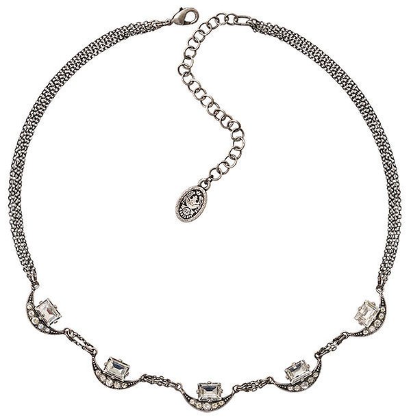 image for Necklace Art Deco Oriental White  