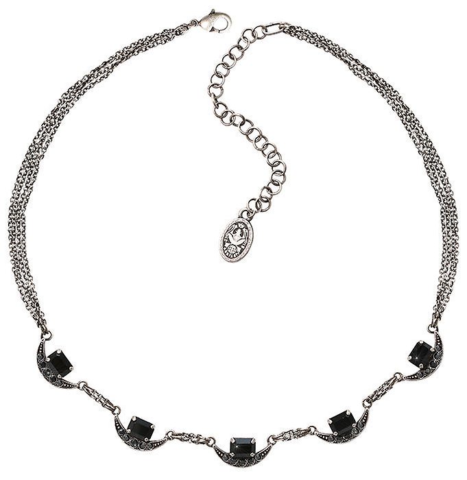 image for Necklace Art Deco Oriental Black  