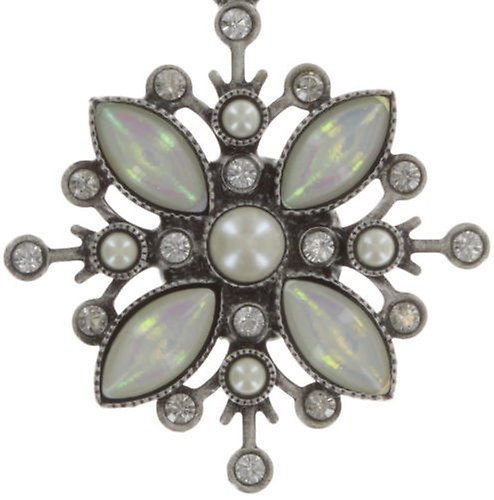 image for Earring Stud Dangling Filigree White  