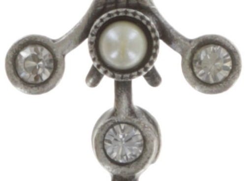 Bild für Ohrstecker baumelnd Filigree Weiß  