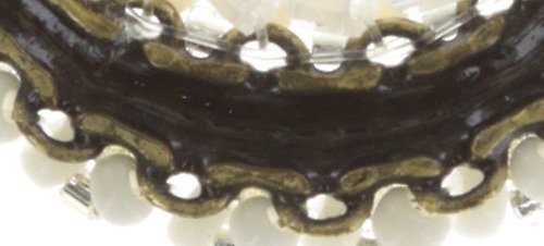 image for Earring stud dangling Gipsy Sport White  medium