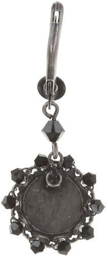 image for Earring Dangling Maharani Black  extra small