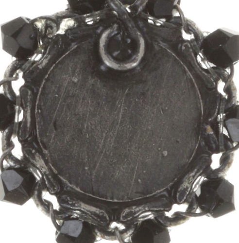 image pour Boucles d'oreilles pendantes Maharani Noir  extra small
