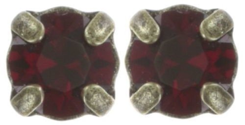 image pour Clou d'oreille Black Jack Rouge siam PP 32