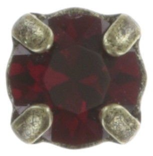 image pour Clou d'oreille Black Jack Rouge siam PP 32