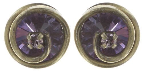 image for Earring Stud Classic Twist Green  