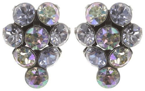 image for Earring stud Magic Fireball Blue / Lila  