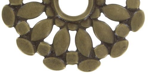 Bild für Ohrstecker baumelnd Ethnic Mosaic Blau / Grün  Medium