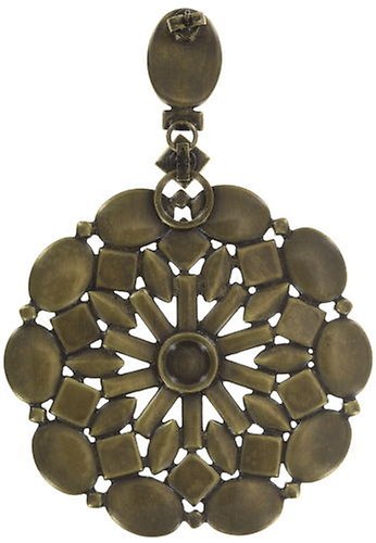 image pour Clou d'oreille pendant Ethnic Mosaic Bleu / Vert  large