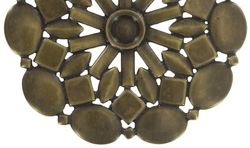 Bild für Ohrstecker baumelnd Ethnic Mosaic Blau / Grün  groß