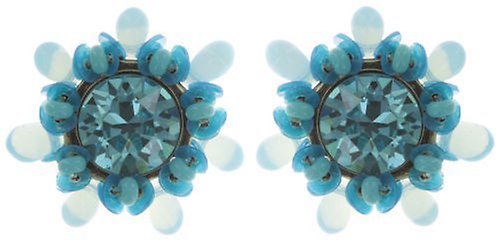 image for Earring Stud Kaleidoscope Light Blue  