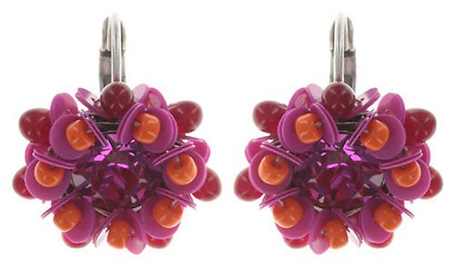 image pour Boucles d'oreilles Eurowire Kaleidoscope Rose Foncé  