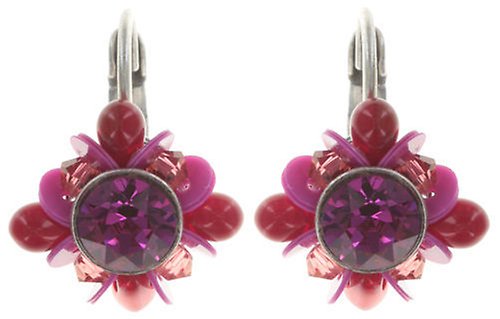 image for Earring Eurowire Kaleidoscope Dark Rose  