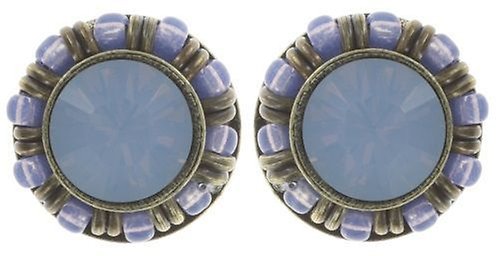 image for Earring stud Kaleidoscopic Blue  