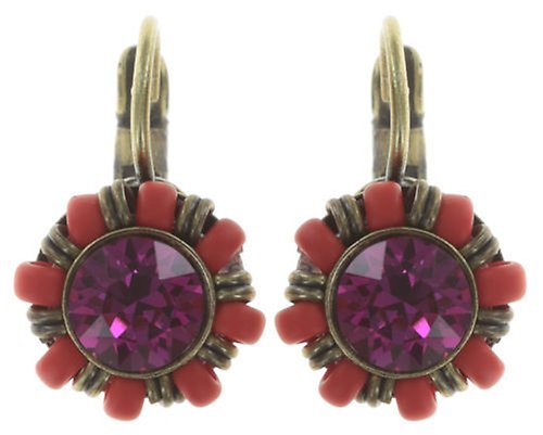 image pour Boucles d'oreilles Eurowire Kaleidoscopic Rose / Orange  