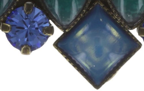 image for Necklace Ethnic Mosaic Blue / Green  