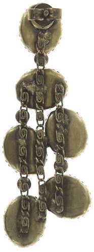 image for Earring Stud Dangling Melody Drops Green  