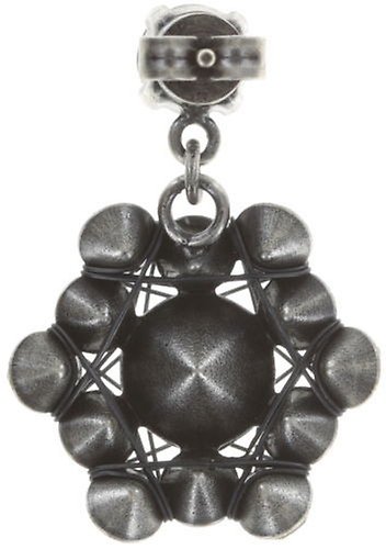 image for Earring Stud Dangling Bended Lights blue/turquoise  