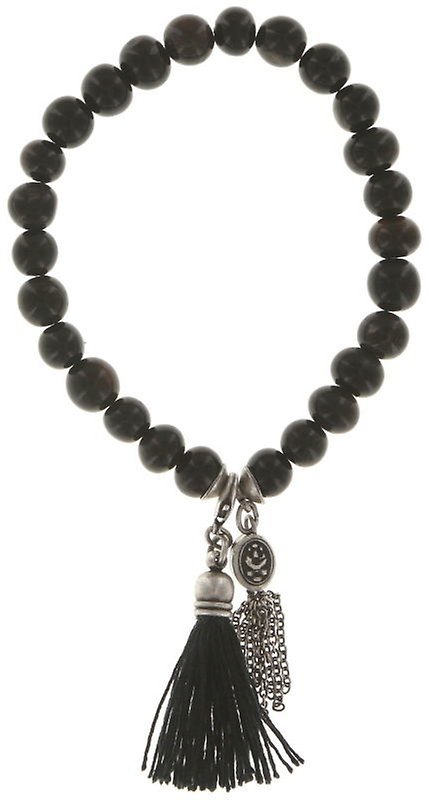 image pour Bracelet élastique Buddha bracelet Noir  8 mm