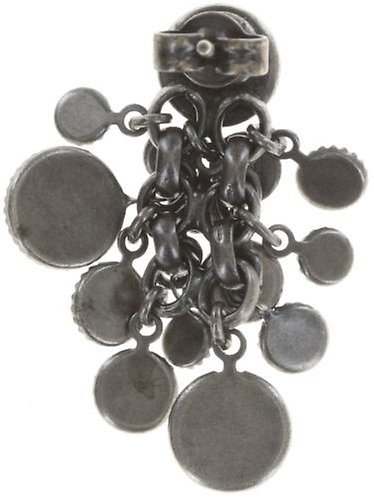 image for Earring Stud Dangling Waterfalls Black  