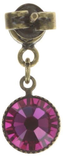 image for Earring stud dangling Waterfalls Pink  