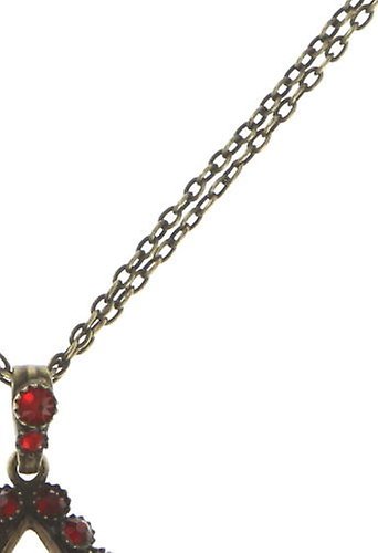 image for Necklace Pendant Heart Red  