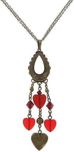 image for Necklace Pendant Heart Red  