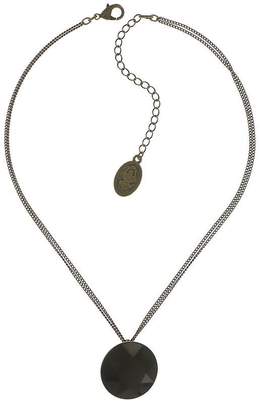 image for Necklace pendant Tea Time Black jet 