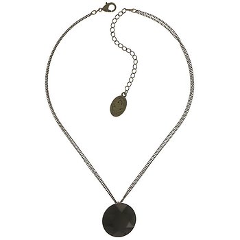 image for Necklace pendant Tea Time black jet 