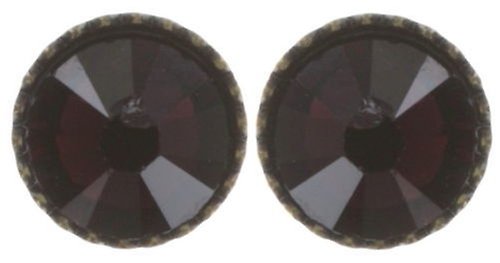 Bild für Ohrstecker flach Black Jack Rot Burgund SS 20