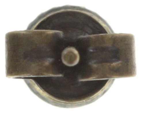 image pour Clou d'oreille plat Black Jack Rouge Burgundy SS 20