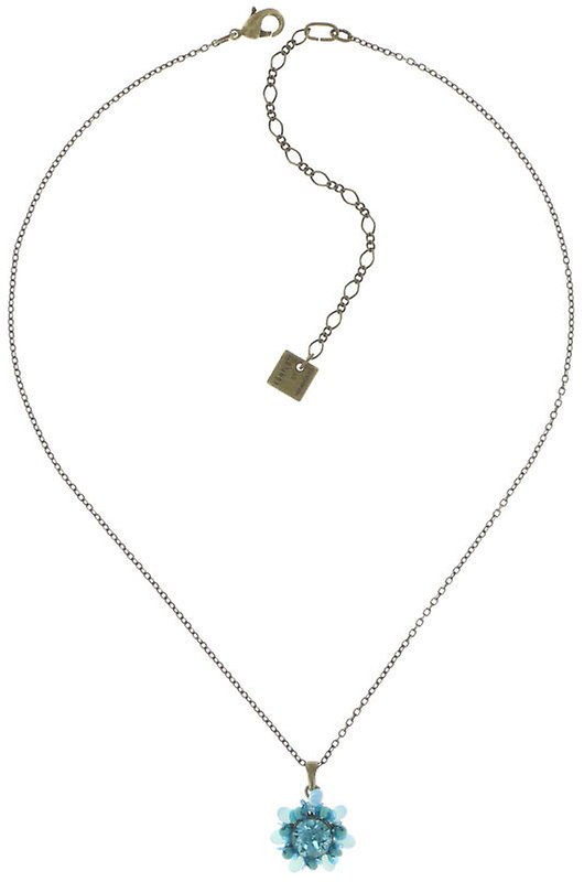 image for Necklace pendant Kaleidoscope Light Blue  