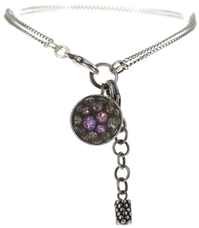 image for Bracelet Orchid Hybrid Pink crystal vitrail light small