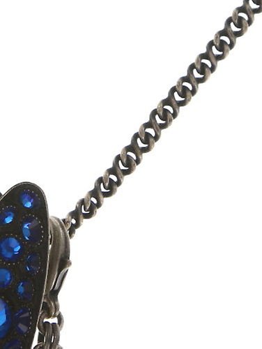 image pour Collier pendant Back To The Future Bleu crystal bermuda blue 