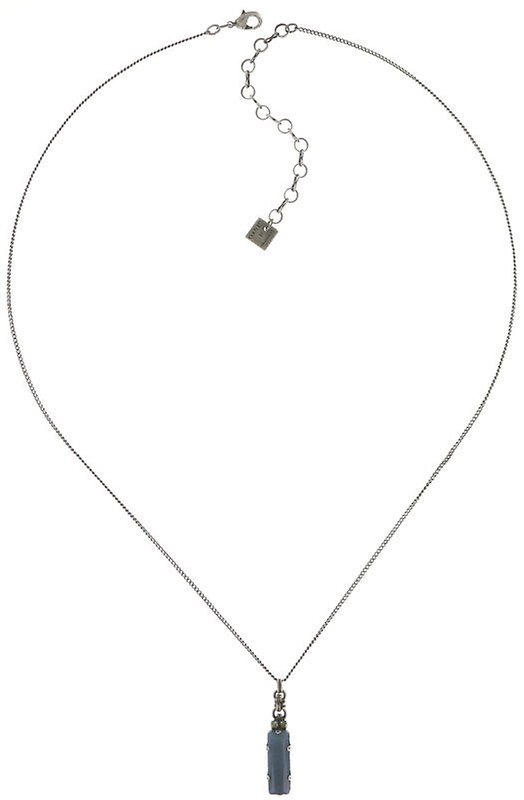 image pour Collier pendant Aztec Vert / Gris  