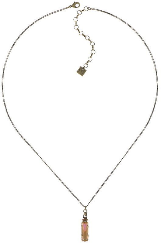 image for Necklace Pendant Aztec Brown / Yellow  