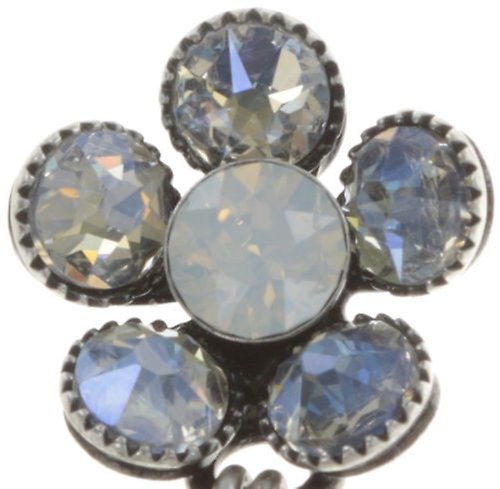 image for Earring Stud Dangling Lost Garden White  