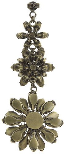 image pour Clou d'oreille pendant Psychodahlia Blanc  small, extra small, smallest